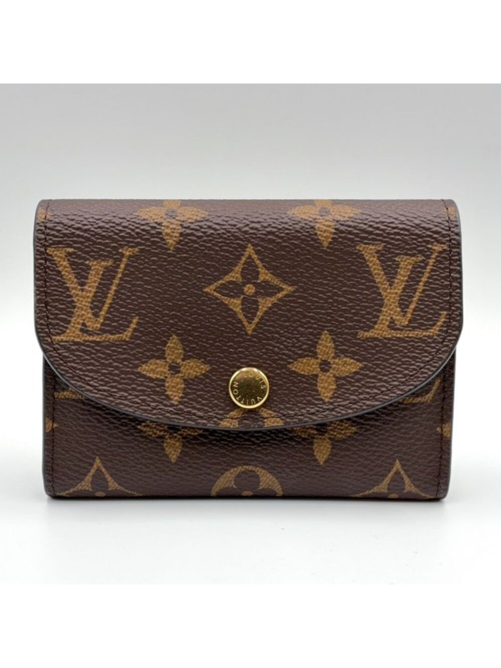 Louis Vuitton Porte Monnaie Rosalie Monogram Leather Pink Purple Brown Coin